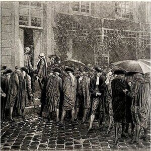 Third Estate Refuge In Tennis Court Photogravure Victorian 1894 Melingue DWS4